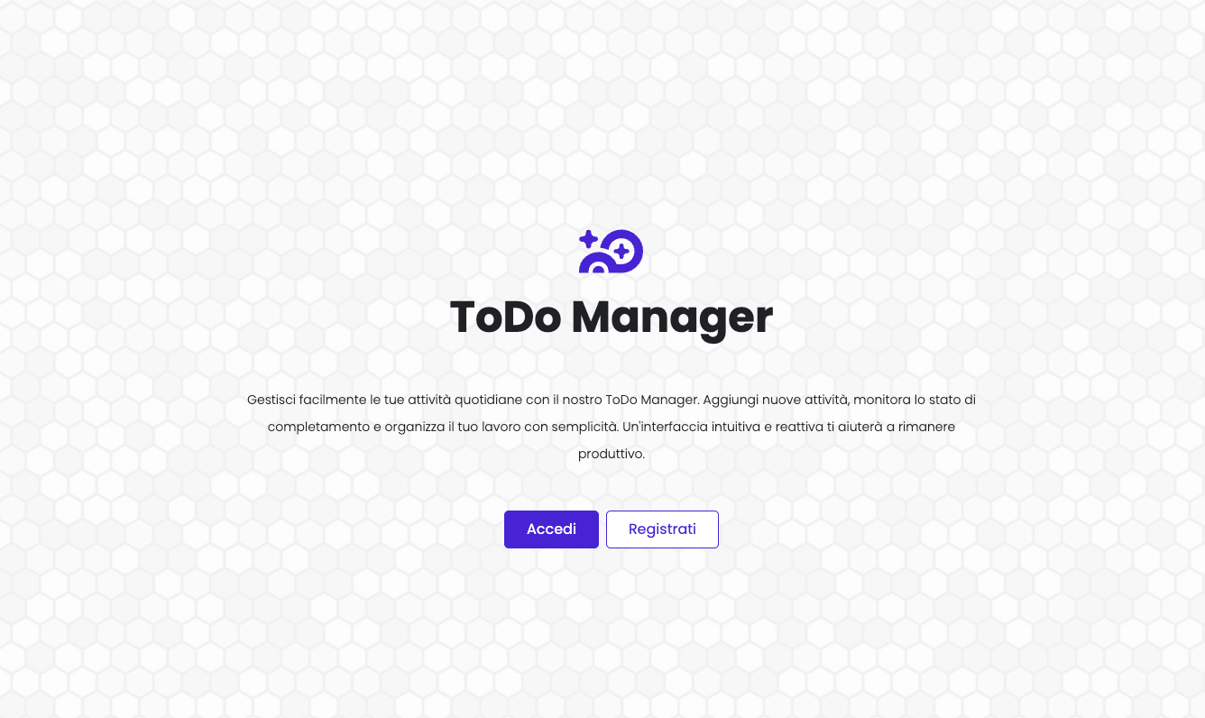 Todo Manager - Gestione Attività